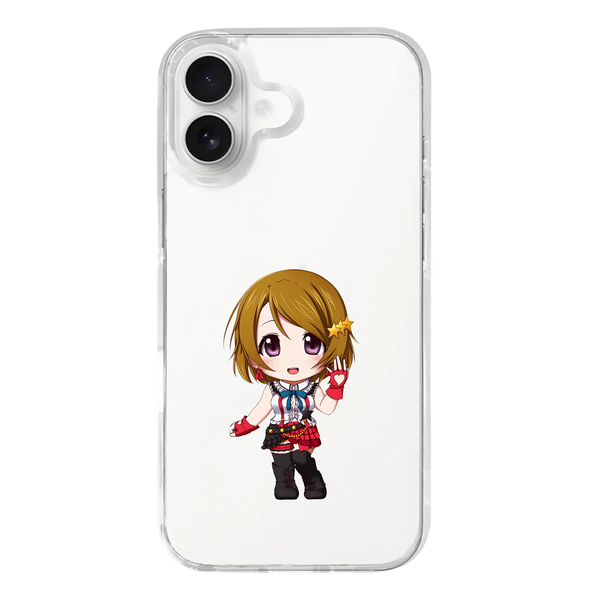 Love Live! グッズ,小泉花陽 - iPhone 17シリーズ 透明スマホケース – 薄型・耐衝撃・精密フィット保護カバー